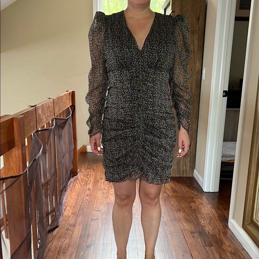 Elegant Black Floral Dress